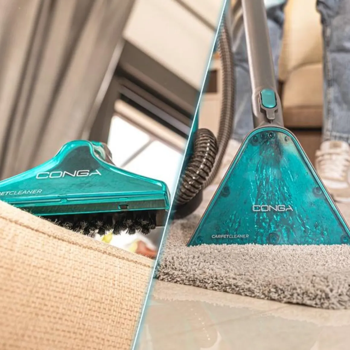 Aspirador de tapicerías Cecotec Conga CarpetClean 10000 EasyHome 800W con accesorios