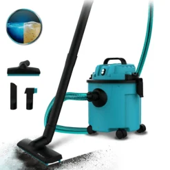 Aspirador de trineo Cecotec Conga Wet&Dry Compact Garden Plus 1200W 16L negro/azul