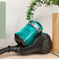 Aspirador de trineo Cecotec Conga Rockstar Multicyclonic Compact 800W 2,5L negro/azul