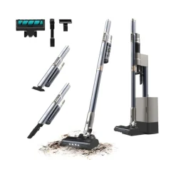 Aspirador escoba Cecotec Scoba 2100 Station 210W inalámbrica + base autovaciado gris