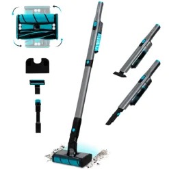 Aspirador vertical Cecotec Scoba 2100 Twice 2 en 1 210W 20kPa con accesorios negro