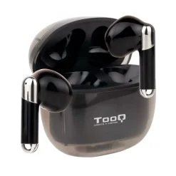 Auriculares inalámbricos TooQ Onyx TQBWH-0054B con estuche de carga negro