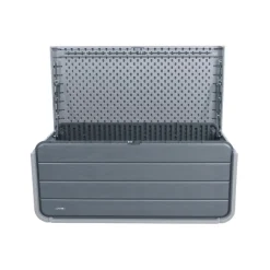 Baúl almacenaje exterior 515L gris 64x147x72 cm