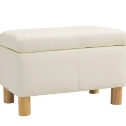 Baúl de almacenaje Bonnie Homcom 33L tapa abatible 40x60x38 cm