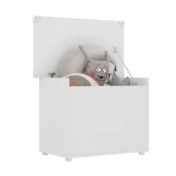Baúl de almacenaje Camelot blanco 50x69x36 cm