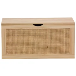 Baúl de almacenaje Decor uso interior diseño rústico natural 40x80x40 cm