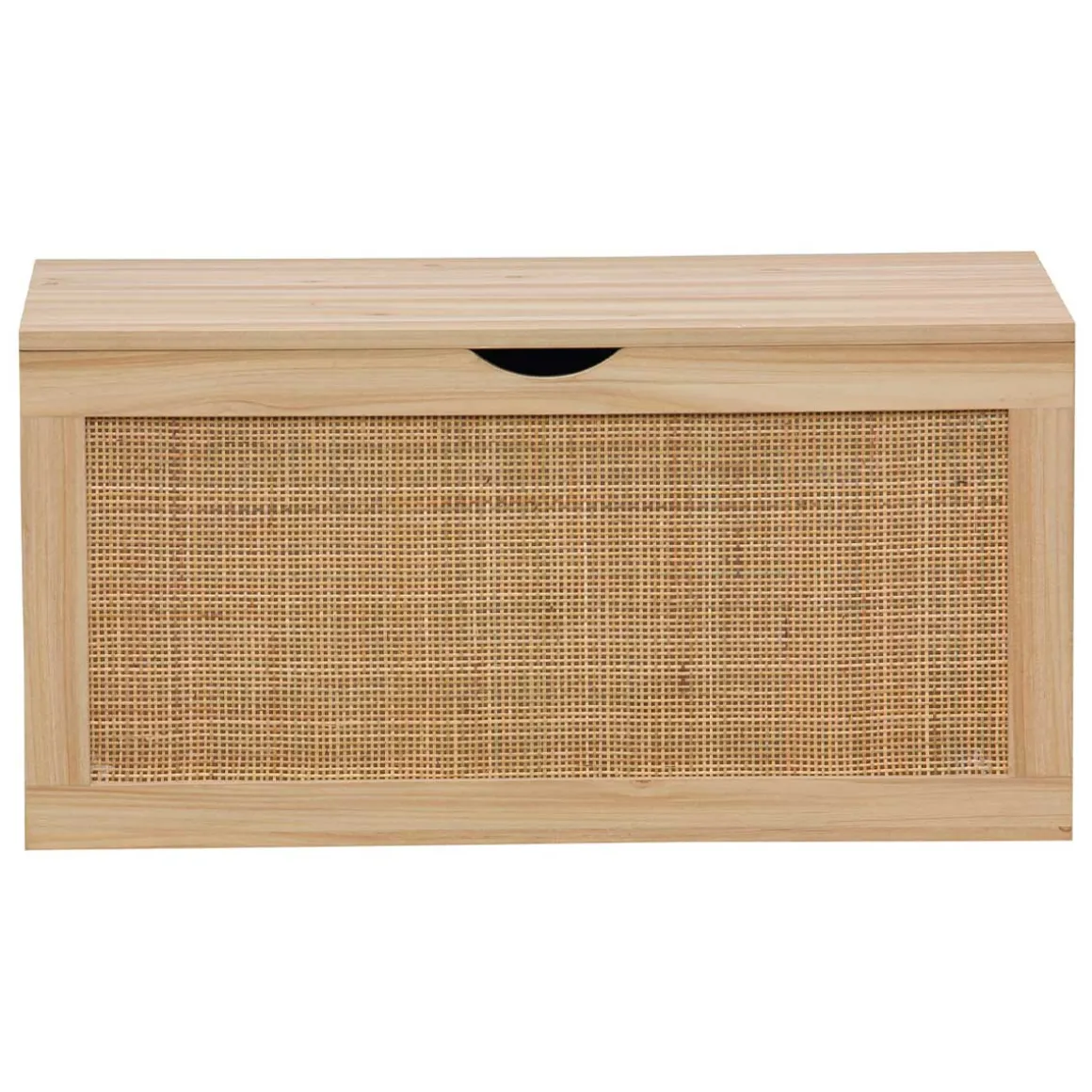Baúl de almacenaje Decor uso interior diseño rústico natural 40x80x40 cm