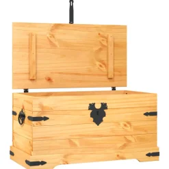 Baúl de almacenaje estilo corona range 47x91x49,5 cm