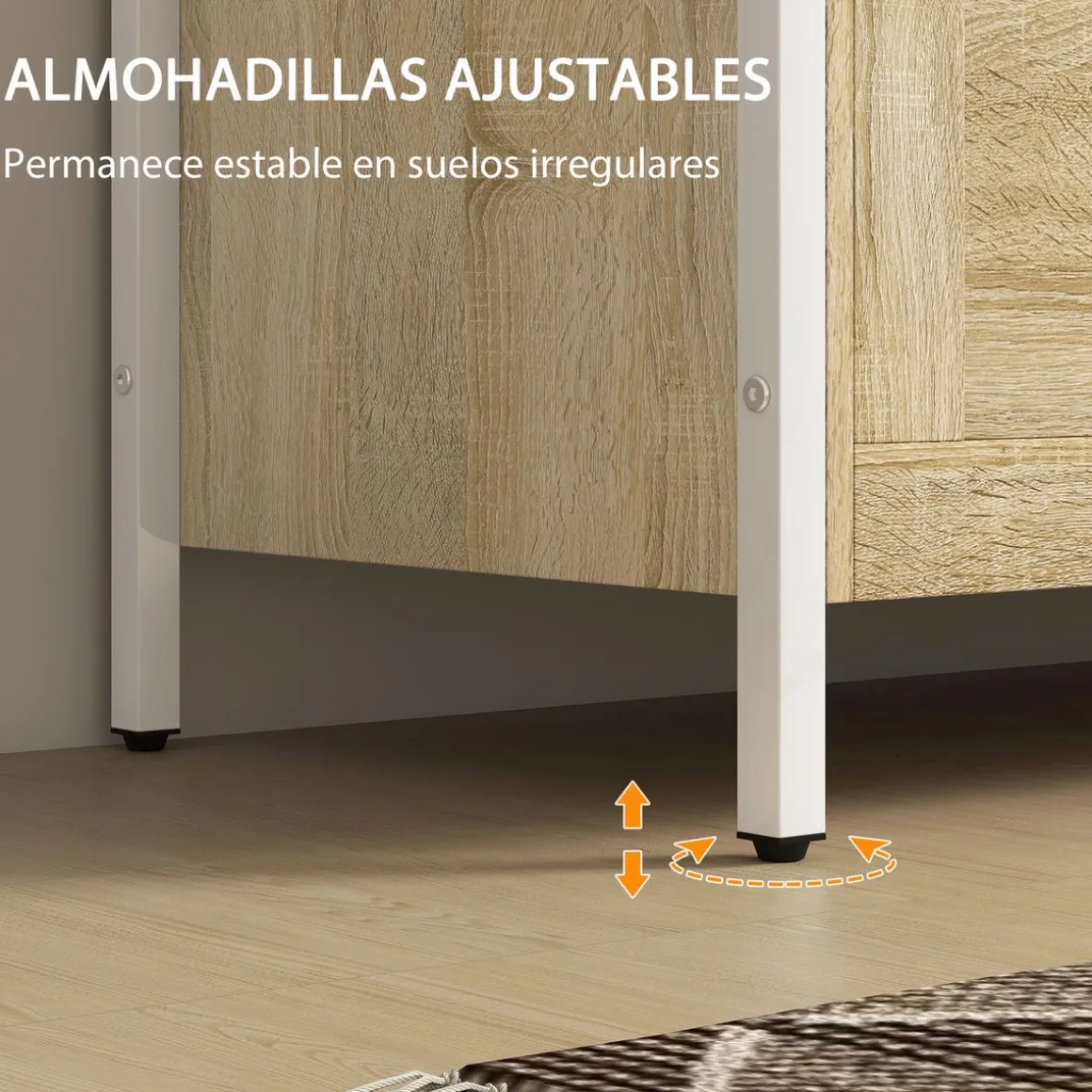 Baúl Lira Homcom tapa abatible 50x80x40 cm