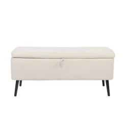 Baúl Maison tapizado microfibra 49x110x40 cm
