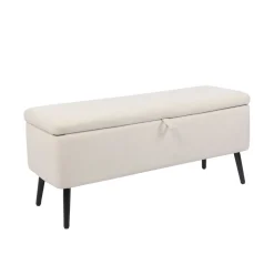 Baúl Maison tapizado microfibra 49x110x40 cm