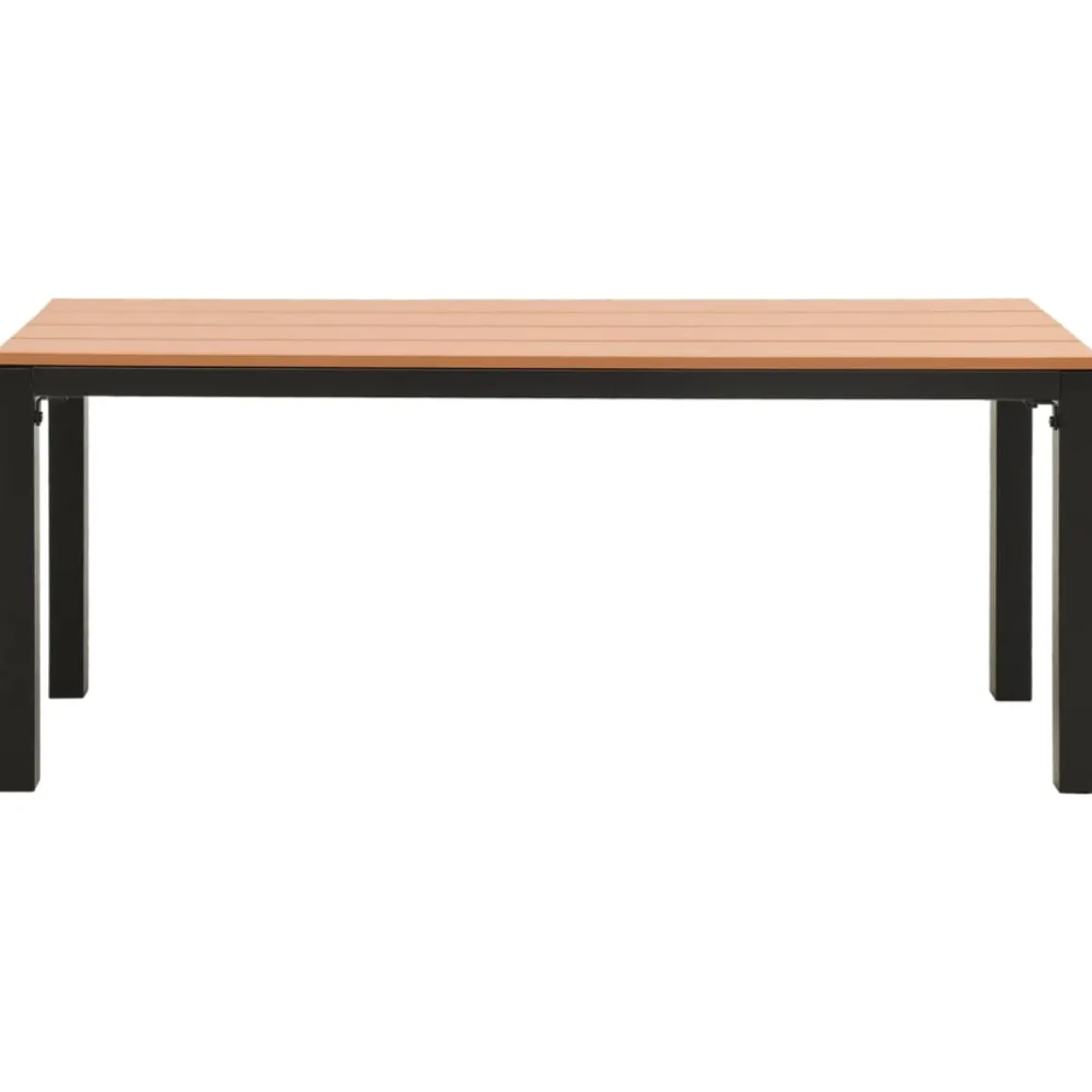 Banco de exterior Lotan 2 plazas marrón/negro 45x110x39 cm
