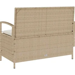 Banco de jardín Calar 2 plazas con almacenaje 87x111x56 cm