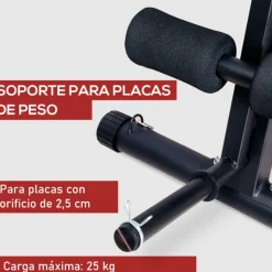 Banco de mancuerna multifuncional Homcom ajustable negro 106x54x160 cm
