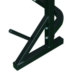 Banco de pesas fitness con respaldo regulable negro 175x98x30 cm