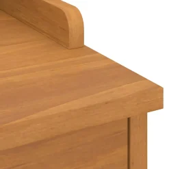 Banco de recibidor Sandnes con puerta y dos cajones natural 50x87x40 cm