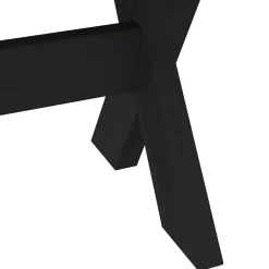 Banco Noain patas forma de X natural/negro 45x180x40 cm