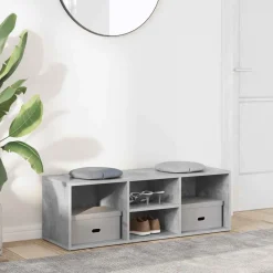 Banco zapatero Calzare estante + 2 compartimientos abiertos 35x105x35 cm