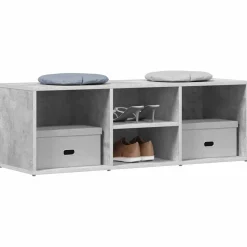 Banco zapatero Calzare estante + 2 compartimientos abiertos 35x105x35 cm