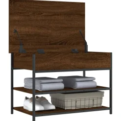 Banco zapatero Lovi con 2 estantes inferiores 50x70x42,5 cm