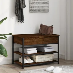 Banco zapatero Lovi con 2 estantes inferiores 50x70x42,5 cm