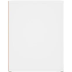 Banco zapatero Macarena 2 estantes blanco 45x100x35 cm