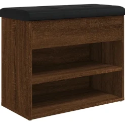 Banco zapatero Penny asiento + baúl + 2 estantes 50x62x32 cm