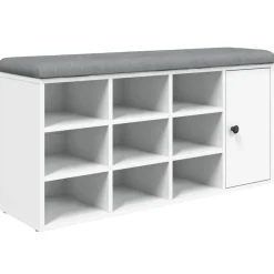 Banco zapatero Santa Cruz 9 estantes 50x102x32 cm