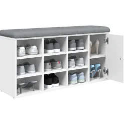 Banco zapatero Santa Cruz 9 estantes 50x102x32 cm