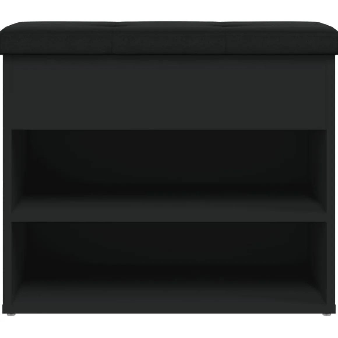 Banco zapatero Ulises 2 estantes + asiento acolchado 50x62x32 cm