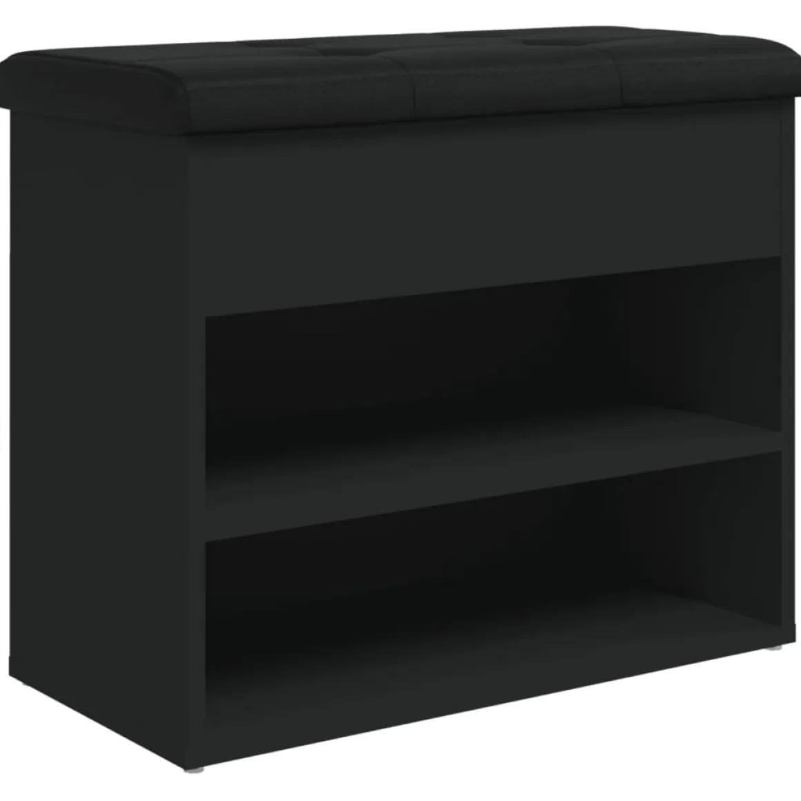 Banco zapatero Ulises 2 estantes + asiento acolchado 50x62x32 cm