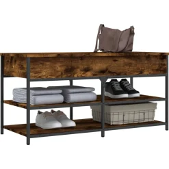 Banco zapatero Urma 2 estantes 50x100x42,5 cm