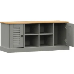 Banco zapatero Vigo 4 huecos + 2 puertas 45x106x35 cm