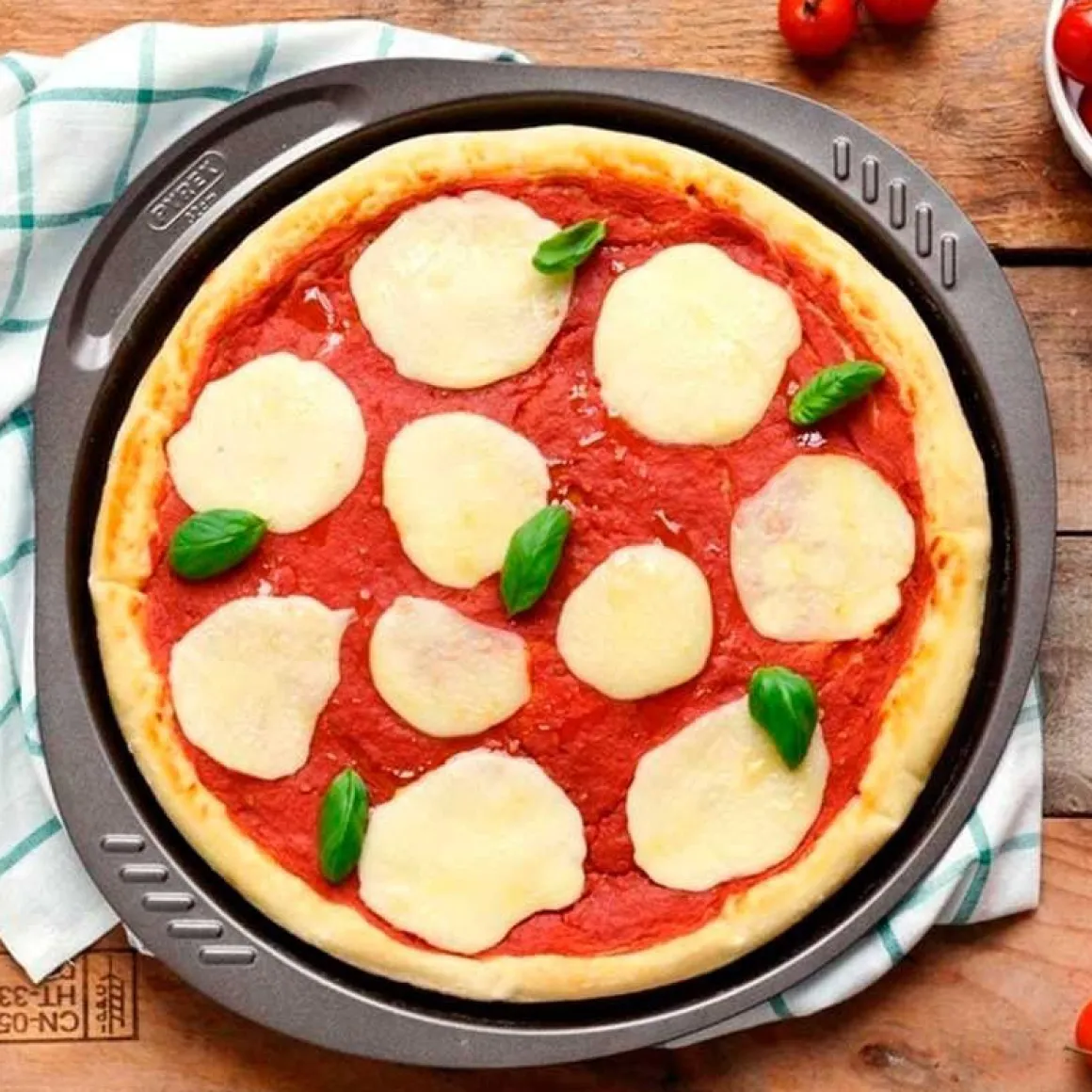 Bandeja de pizza Asimetría Pyrex antiadherente inox Ø32 cm
