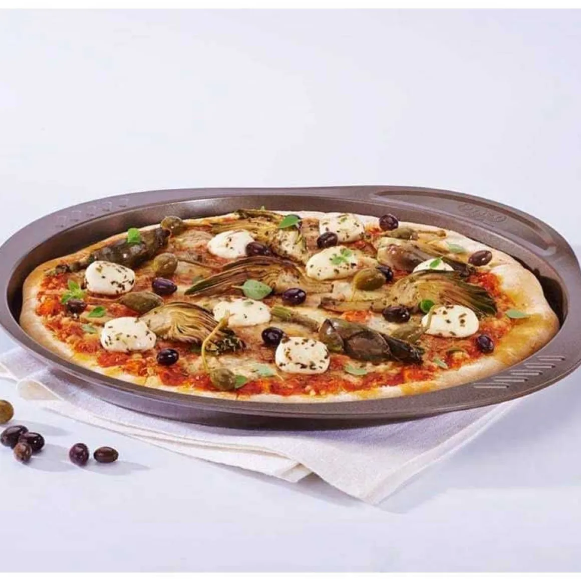 Bandeja de pizza Asimetría Pyrex antiadherente inox Ø32 cm