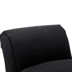 Banqueta Homcom acolchada negro 51x102x31 cm