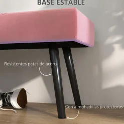 Banqueta Zure Homcom acolchada 45x100x36 cm