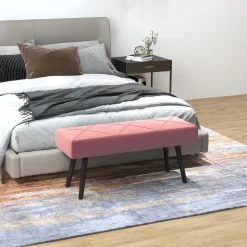 Banqueta Zure Homcom acolchada 45x100x36 cm