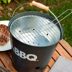 Barbacoa cubo portátil con parrilla