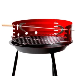 Barbacoa de carbón Aktive Barbecue 1 parrilla+2 agujas 4 alturas rojo/negro