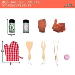 Barbacoa de juguete Teamson Kids +3A gris/natural 66,5x60x30 cm