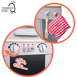 Barbacoa de juguete Teamson Kids +3A gris/natural 66,5x60x30 cm