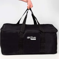 Barbacoa portátil sin humos Aktive Barbecue forma rectangular negro