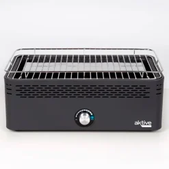Barbacoa portátil sin humos Aktive Barbecue forma rectangular negro