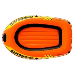 Barca hinchable infantil Explorer Pro 50 Intex +6A naranja 23x137x85 cm