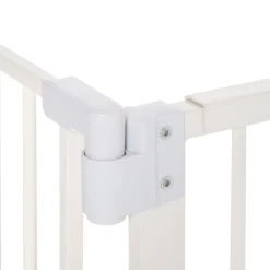 Barrera de seguridad PawHut con cierre automático blanco 76,2x74 cm