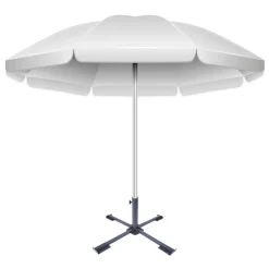 Base de sombrilla Aktive Garden en cruz 4 patas 38/50mm negro Ø86x34 cm