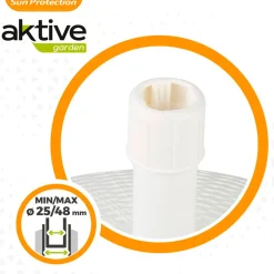 Base para sombrilla Aktive Garden forma circular 30kg blanco 35xØ58 cm