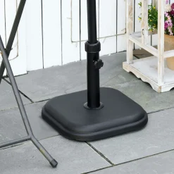 Base para sombrilla Kotom Outsunny 32/38 mm negro 31x36x36 cm