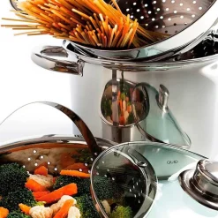 Batería de cocina 4 piezas Gastro Fresh Quid acero inoxidable Ø22 cm